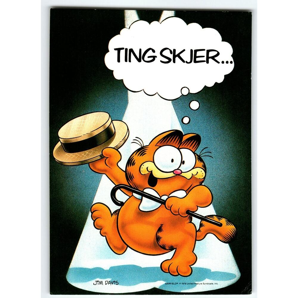 Garfield Comic Postcard 2005 Jim Davis Illustration Continental 6x4